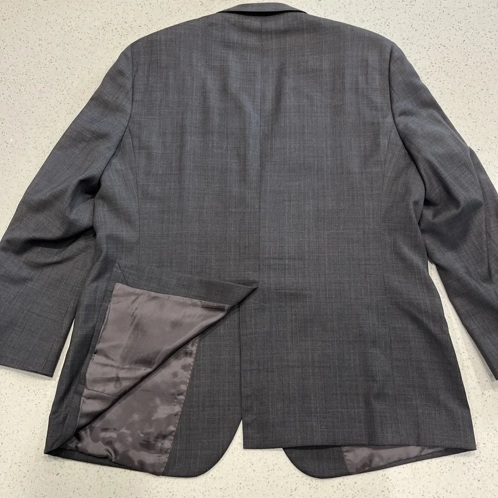 Brooks Brothers 346 Mens Fitzgerald Fit Blazer Jacket Sz 46R Gray Sport Coat